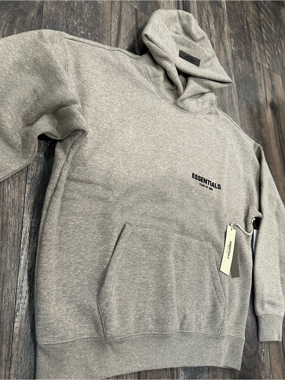 Essentials Light Gray Pullover Hoodie